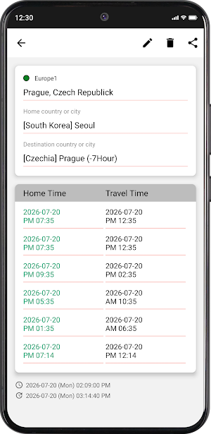 TimeDiff Note Screenshot 2