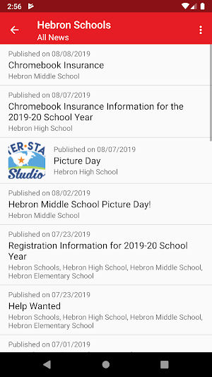Hebron Schools Screenshot 1