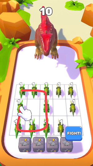Dino Merge: Siege of the Ages Screenshot 0