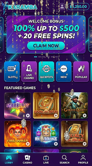 Karamba Casino Screenshot 0