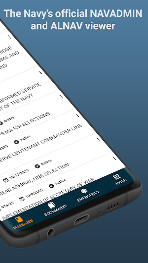MyNavy Messages Screenshot 1