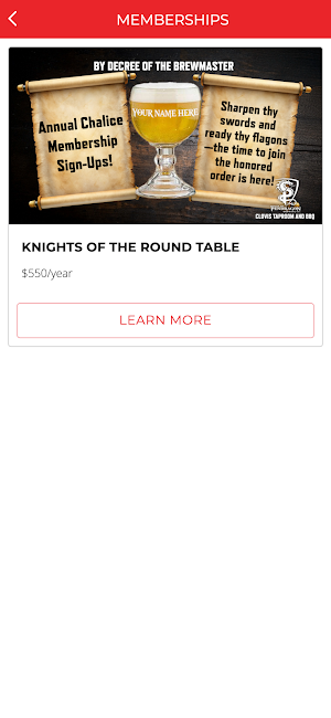 House of Pendragon Brewing Co. Screenshot 1