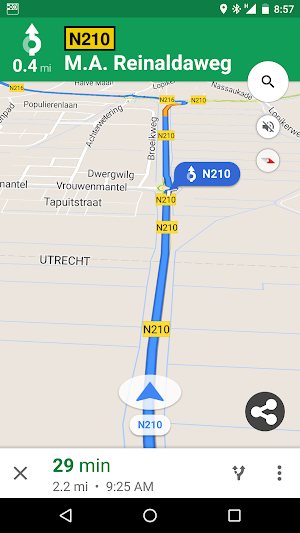 Maps Share ETA / Arrival time Screenshot 0