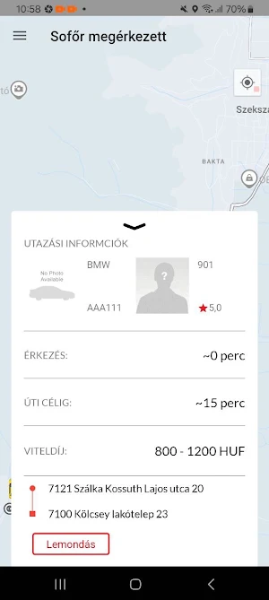 Apptaxi Szekszárd Screenshot 1