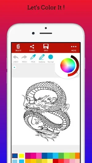 Dragons Coloring Book Screenshot 3