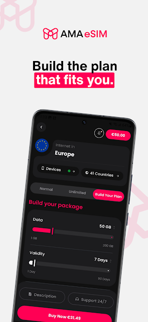 AMA eSIM: Travel eSIM Screenshot 2