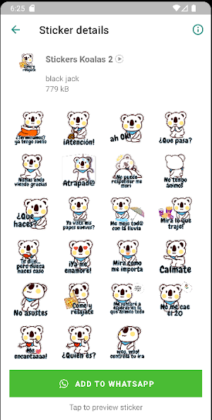 Stickers de Koalas Screenshot 2