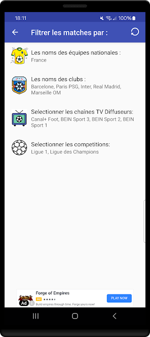 Programme TV Foot Screenshot 2