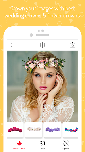 Wedding Flower Crown Photo Screenshot 1