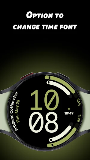 Digital Arc 2 - Watch face Screenshot 2