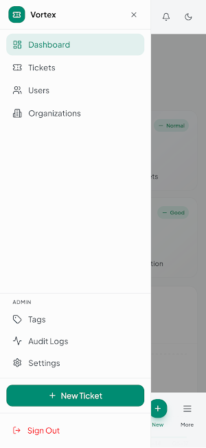 Vortex Support Screenshot 3