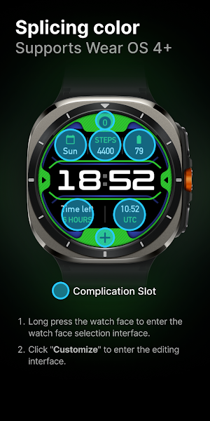 Splicing color: Watch Face Screenshot 2