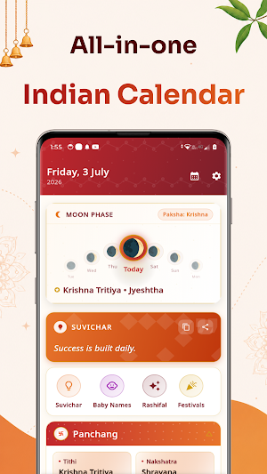 Indian Calendar : Panchang Screenshot 0