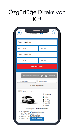 Champ Rent a Car Screenshot 1