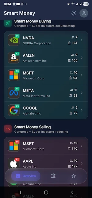 Capitol Gains - Stock Tracker Screenshot 3