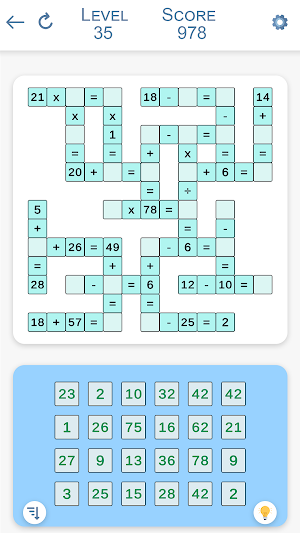 Math Cross Number Puzzle Game Screenshot 1
