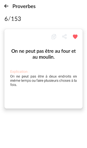 Proverbes Français Screenshot 3