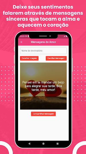 Mensagens e Cartões de Amor Screenshot 1