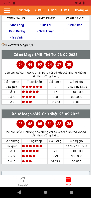 KQXS - Kết quả sổ số Screenshot 3