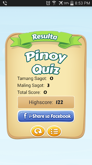 Pinoy Quiz Screenshot 2
