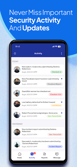 GuardsPro Admin App Screenshot 1