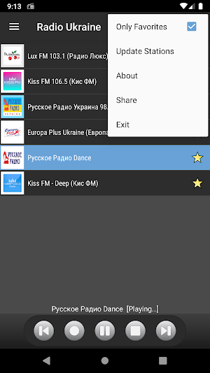 RADIO UKRAINE : Online Ukrainian radios stations Screenshot 2