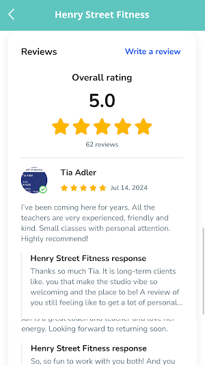 Henry Street Fitness Screenshot 3