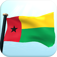 Guinea-Bissau Flag 3D