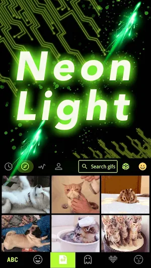 Neonlight Keyboard Theme Screenshot 3