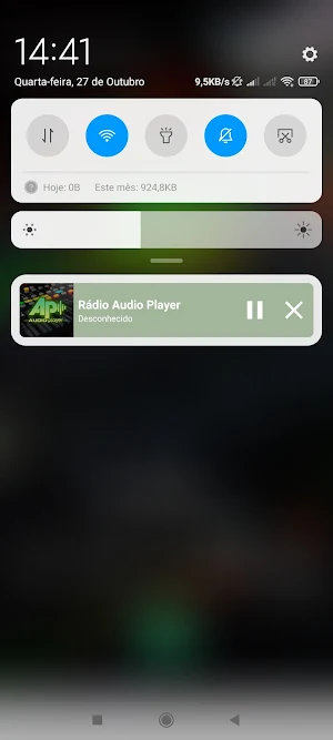 Rádio Audio Player Screenshot 1