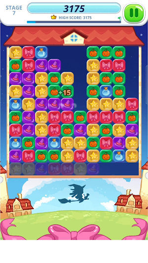 Cute Witch Magic Puzzle Screenshot 1