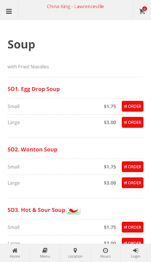 China King Lawrenceville Order Screenshot 2