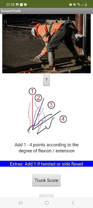 Rapid Entire Body Assessment Screenshot 1