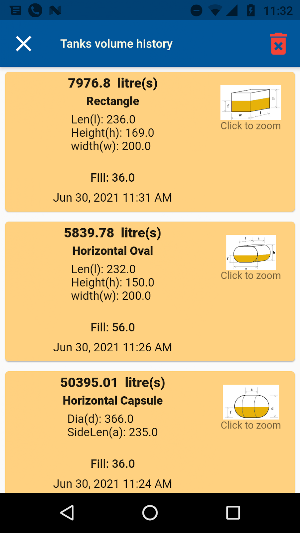 Tank Volume Calc Screenshot 2