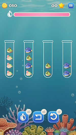 Fishy Sea World Sort Puzzle Screenshot 1