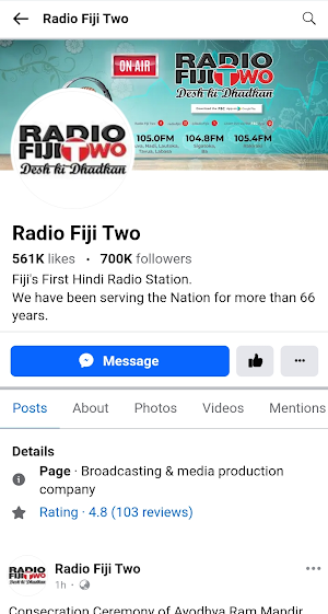 Radio Fiji Two Screenshot 1