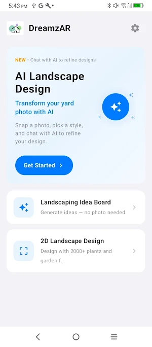 DreamzAR - AI Landscape Design Screenshot 0