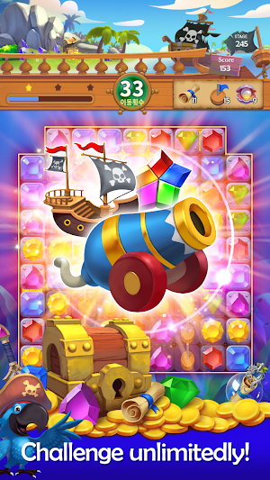 Pirate Jewel Pang: Match 3 Screenshot 3