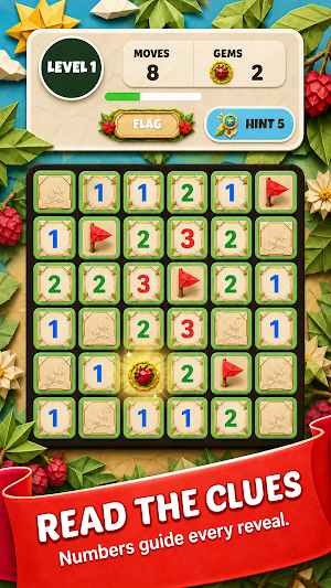 Bramble Origami Quest: Puzzle Screenshot 1