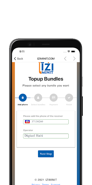 IZI MINIT - Top Up Screenshot 1