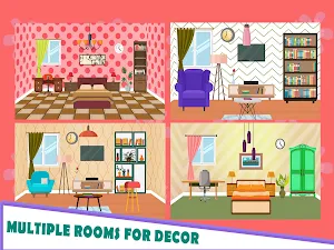 Fashion Home Makeover: Dream Dollhouse Decoration Screenshot 1