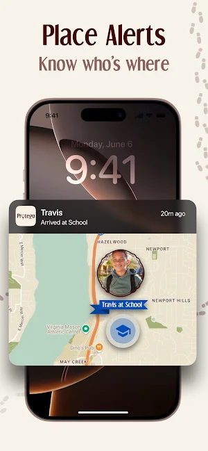 Protego: GPS location tracker Screenshot 3