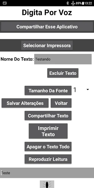 Aplicativo Que Fala e Escreve Screenshot 3