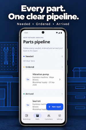 Repair Parts & Deposits Screenshot 1