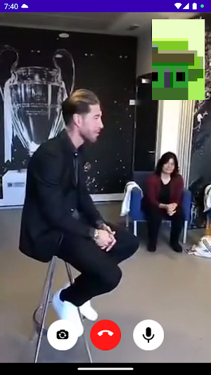 Sergio Ramos Fake Video Call Screenshot 0