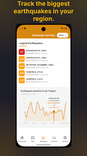 Earthquake Radar Screenshot 2