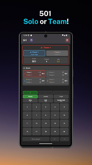 Darts Games - Scoreboard Screenshot 1
