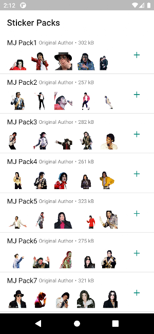 Michael Jackson Stickers Pro Screenshot 1