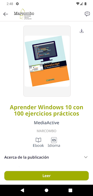 Marcombo Sentir Screenshot 2