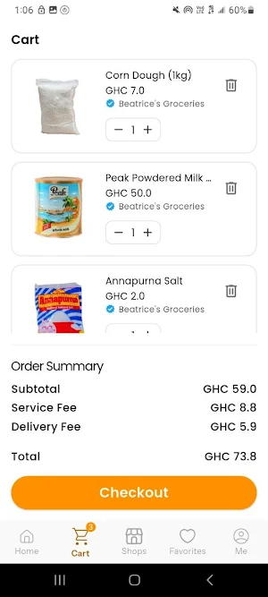 Tangerine: Market to Doorstep Screenshot 1
